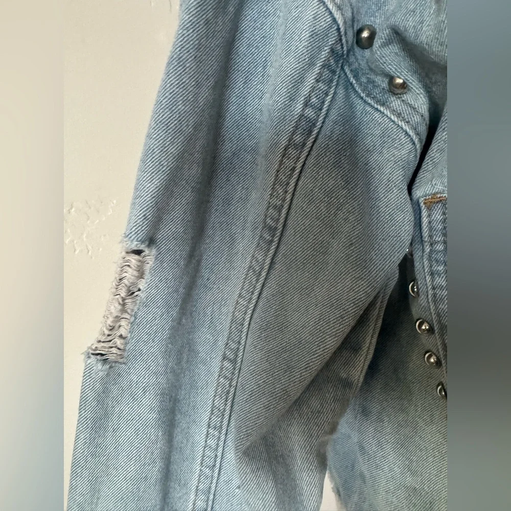 Vervet Studded Denim Jean Jacket Small - Picture 9 of 14